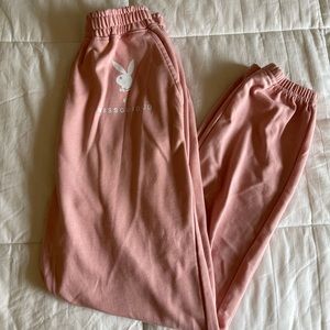 Pink Playboy Sweatpants